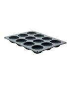 Graue Silikonformplatte für 12 Kuppeln - 24x16x3 cm