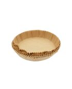 Lot de 50 moules ronds en papier sulfurisé Airfryer beige - 20x5 cm