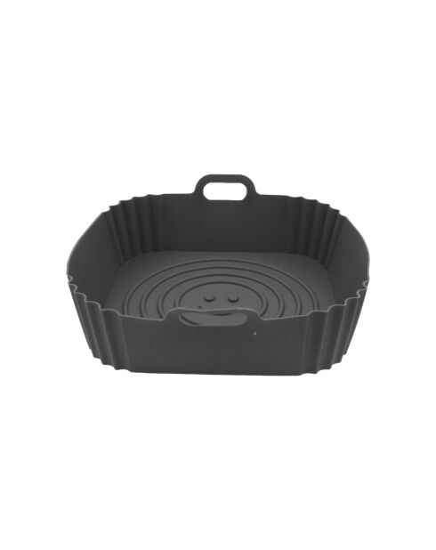 Moule carré en silicone Airfryer gris - 21x21x7 cm