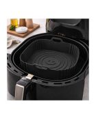 Moule carré en silicone Airfryer gris - 21x21x7 cm
