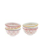 Lot de 6 petits bols en porcelaine Zoela multicolore - D.11,5x6 cm