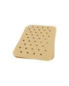 Lot de 50 feuilles de cuisson rectangle en papier sulfurisé Airfryer beige - 19x13x2 cm