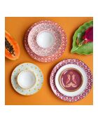 Lot de 6 assiettes creuses en porcelaine Zoela multicolore - D.21x7 cm