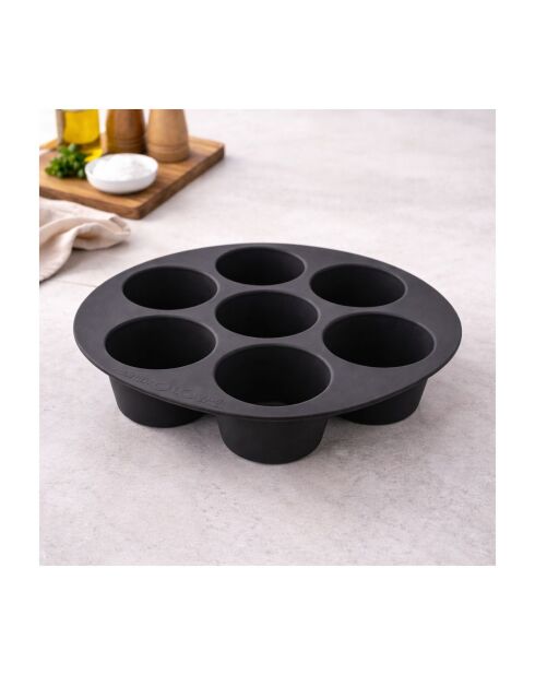 Moule à gâteaux en silicone Airfryer gris - 21x4,5 cm