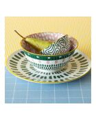 Lot de 6 grands bols en porcelaine Fruits en Folie multicolore - D.18x8,5 cm