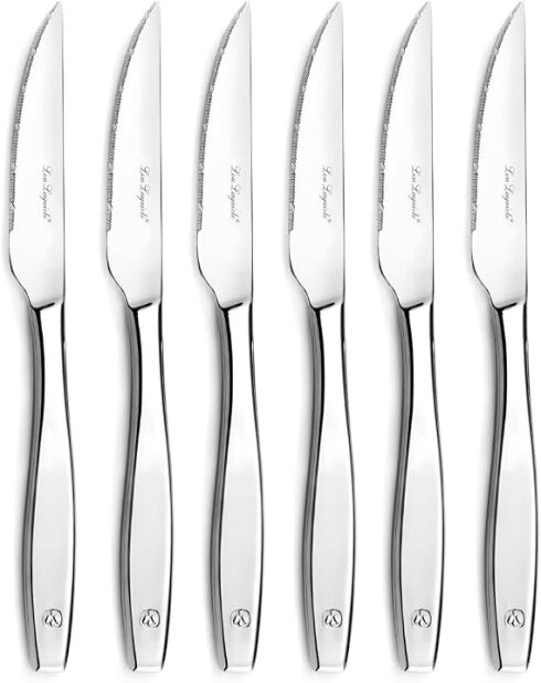 Figure Sablé - Set 6 couteaux steak mirroir - 25 x 5 x 3 cm