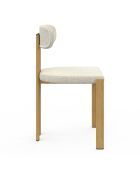Set di 4 sedie in tessuto Elsa beige - 44,5x43x77 cm