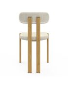Set di 4 sedie in tessuto Elsa beige - 44,5x43x77 cm