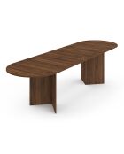 Tavolo da pranzo allungabile Gabin effetto noce 200-300 cm