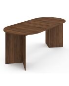 Tavolo da pranzo allungabile Gabin effetto noce 200-300 cm