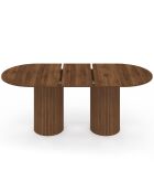 Tavolo da pranzo allungabile Albane effetto noce 160-200cm