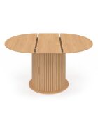 Table à manger ronde Albane extensible avec rangement bois 110-150cm