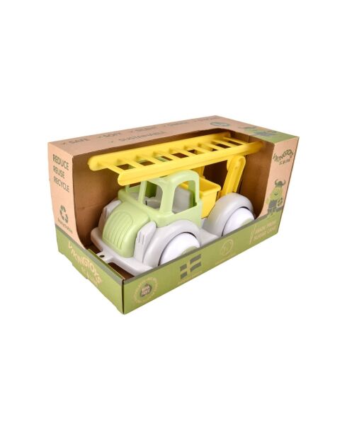 Camion avec échelle Eco vert - 25 x 14 x 14 cm