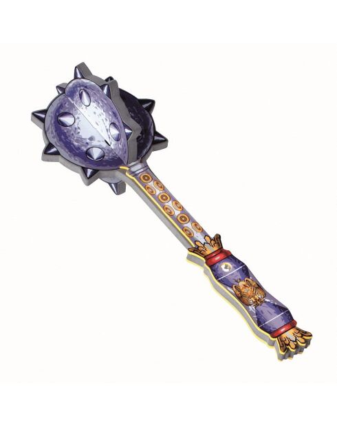 Masse d'arme Aigle doré violette - 35 x 13 x 1,5 cm