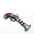 Pistola pirata roja - 22,5 x 13 x 1,5 cm
