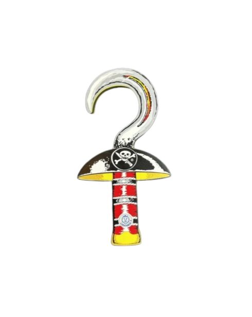 Expositor: ganchos piratas multicolores, 10 unidades