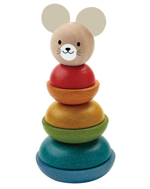 Mouse impilabile multicolore - 9 x 9 x 18 cm