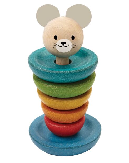 Mouse impilabile multicolore - 9 x 9 x 18 cm
