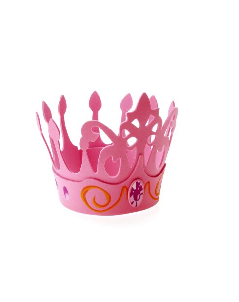 Corona de princesa rosa - 19 x 13 x 1,5 cm