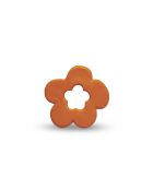 Anello da dentizione con fiori d'arancio - 9 x 0,5 x 9 cm