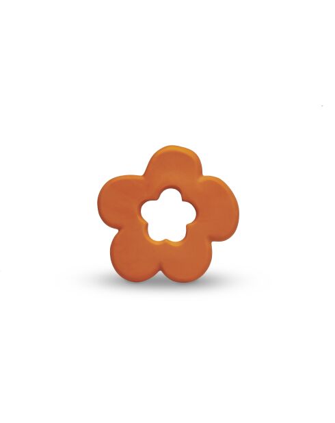 Anello da dentizione con fiori d'arancio - 9 x 0,5 x 9 cm