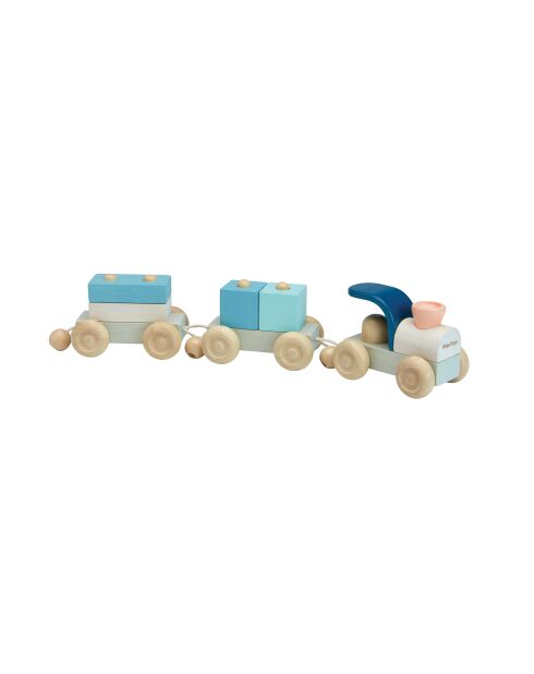 Train modulable bleu - 28 x 9,5 x 11,5 cm