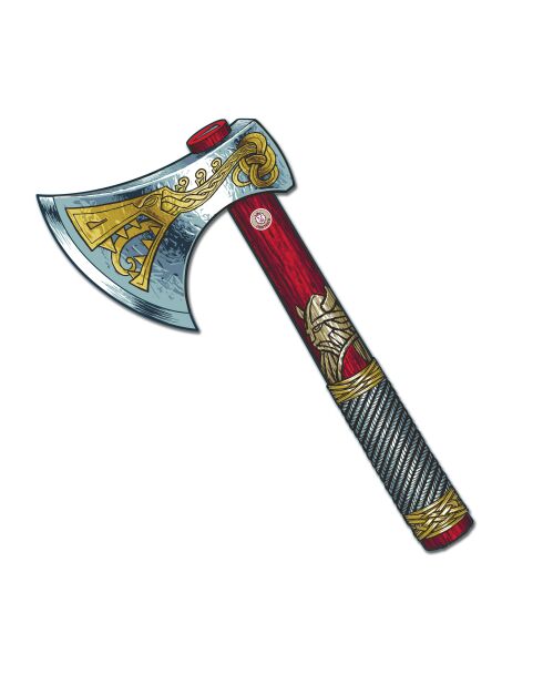 Hache Viking multicolore - 31,5 x 15 x 2 cm