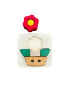Puzzle 3D in legno fiore multicolore - 17 x 17 x 5 cm