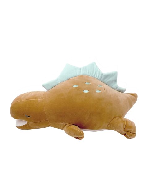 Peluche Nemu Nemu Stego Dinosaure marron - 54 x 23 x 24 cm