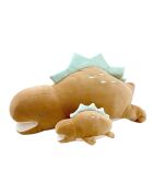 Peluche Nemu Nemu Stego Dinosaure marron - 54 x 23 x 24 cm