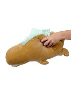Peluche Nemu Nemu Stego Dinosaure marron - 54 x 23 x 24 cm