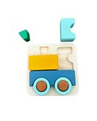 Puzzle 3D in legno Treno multicolore - 17 x 17 x 5 cm