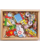 Scatole magnetiche multicolori per veicoli - 21 x 15,8 x 3,1 cm