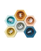 Mehrfarbige Tendresse-Wabe - 5,5 x 5,7 x 4,5 cm