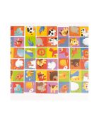 Dominos réversibles Animaux multicolore - 10 x 5 x 0,3 cm
