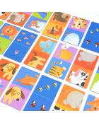 Dominos réversibles Animaux multicolore - 10 x 5 x 0,3 cm