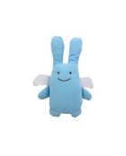 Piumino in cotone con sonaglio Blue Angel Rabbit - 18 x 3,5 x 17 cm