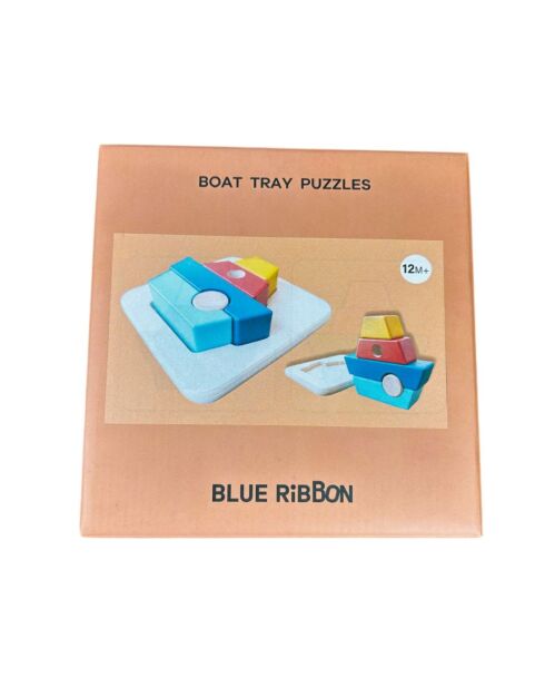 Puzle 3D de madera Barco multicolor - 17 x 17 x 5 cm