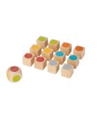 Minimemo multicolor de 2,5 x 2,5 x 2,5 cm