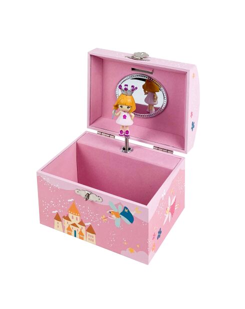 Salvadanaio musicale Pink Princess - 13,5 x 10 x 10,5 cm
