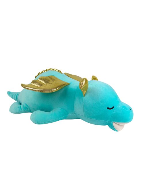Peluche Nemu Nemu Dragon doré bleu - 56 x 27 x 19 cm