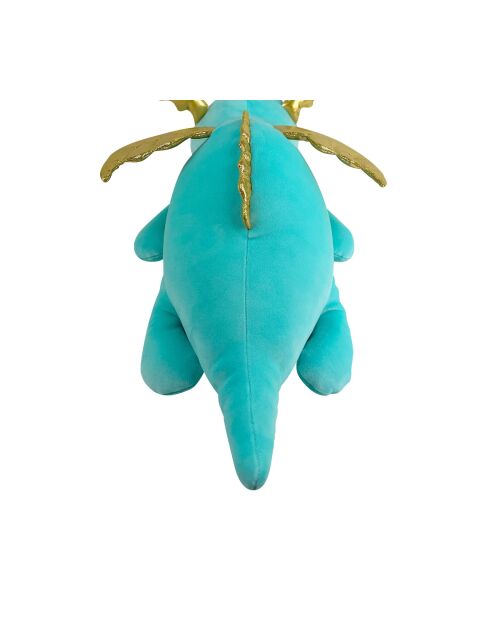 Peluche Nemu Dragon Nemu dorato blu - 56 x 27 x 19 cm