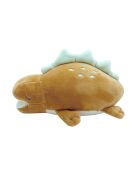 Peluche dinosauro marrone Nemu Nemu Stego - 20 x 10,5 x 8 cm
