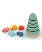 Puzzle 3D in legno Albero nascondiglio multicolore - 9,5 x 9,5 x 17 cm