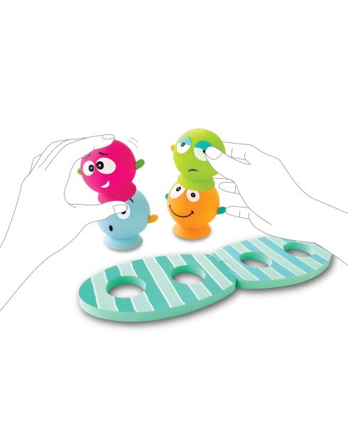 Les tongues flottantes multicolore - 30 x 6,5 x 9 cm
