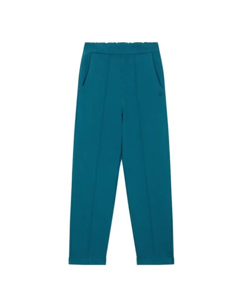 Pantalones deportivos rectos de algodón verde pato Mary