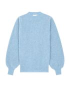 Noeline himmelblauer Pullover mit Rundhalsausschnitt