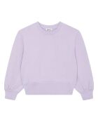 Lila sweatshirt van katoen met ronde hals Eva