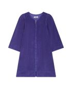 Vestido de manga ancha de algodón Jihanna azul índigo