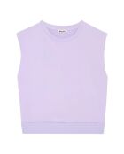 Sudaderas sin mangas de algodón lila Lyana